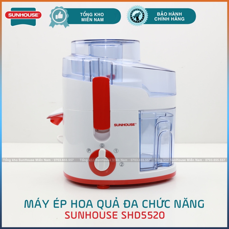 Máy ép nước hoa quả Sunhouse SHD5520 - 260W